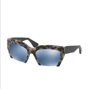 Miu Miu Womens Rasoir Sunglasses mat Havana